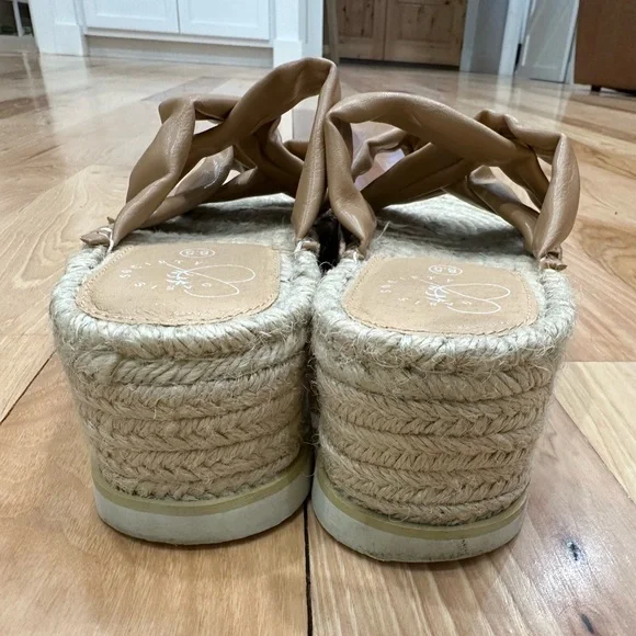 OASIS SOCIETY- Beige Stappy Sandal - Womens 8.5 T7 - Picture 5 of 7